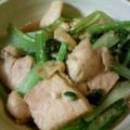 こぐま母's cooksnap of when they made 鶏肉と小松菜のにんにく塩炒め.