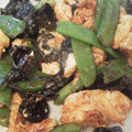 かいけんとう♪'s cooksnap of when they made 絹さや・キクラゲ・卵のさっぱり炒め.