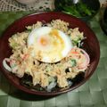 chisari's cooksnap of when they made お手軽1分♪カニツナ丼2種.