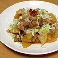 yukky0717's cooksnap of when they made 大根と豚肉の甘辛炒め物.