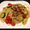 mikity415's cooksnap of when they made ベーコンとズッキーニとプチトマトのパスタ.