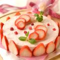 jelwee's cooksnap of when they made しっとり苺のレアチーズ♡.