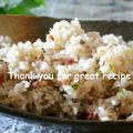 カヌレ３１４'s cooksnap of when they made はちみつ梅としらすのチャーハン.