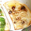 えり8eight's cooksnap of when they made 林檎とラムレのココナッツチーズトースト.