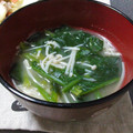みほまる。's cooksnap of when they made えのき茸とほうれん草のみそ汁.