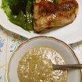 saki1010's cooksnap of when they made 鶏もも肉のソテーアンチョビクリームソース.
