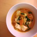 hicatano's cooksnap of when they made 超しんぷる☆豆腐キムチスープ.