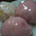 twin-twin's cooksnap of when they made ニワトリぼうやのパンとハムの揚げ玉包み.