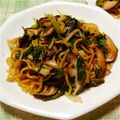 うたかた。's cooksnap of when they made わけぎの柚子胡椒焼きそば.