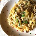 mayupotato's cooksnap of when they made しらすと葱のパスタ.