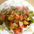 かんちゃん１２１０'s cooksnap of when they made トマト・茄子・ピーマンで野菜の彩り.