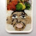 めそ。's cooksnap of when they made キャラ弁♪オバマ大統領弁当.