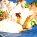 おちかぽん's cooksnap of when they made 鶏のアスパラ巻き☆とろろソース.