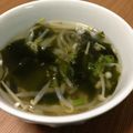しもっこ's cooksnap of when they made ♥もやしとワカメの食べるスープ♥.