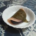 あんみつ's cooksnap of when they made お花見にフライパンで桜餅★話題.