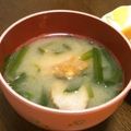 ＲＫまま's cooksnap of when they made ニラとベーコンのお味噌汁.