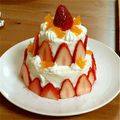 ★ラビチャン★'s cooksnap of when they made 赤ちゃんも食べれる♡1歳の誕生日ケーキ♡.