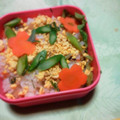 natsumeru's cooksnap of when they made 子供と作れるサーモン丼〜ちらし寿司風〜.