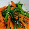ゆうなぱんまん's cooksnap of when they made 保育園のほうれん草～プラス味付け海苔♪.