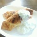 亜久里's cooksnap of when they made ヨーグルト・アップルパイ.