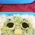 メロメロドラミさん's cooksnap of when they made ガチャピン☆キャラ弁.