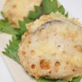 harummina's cooksnap of when they made 大葉と海老でさっぱり♪レンコンの挟み揚げ.