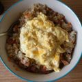 やよ31's cooksnap of when they made スパム炒飯☆マヨたまのせ～♪.