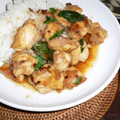 ちべターリー's cooksnap of when they made 鶏とバジルのタイ風炒め.