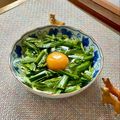 キンプリ's cooksnap of when they made 生ニラ玉キムチ風もやし和え♫.
