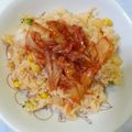 けぃこ。だぃご's cooksnap of when they made 簡単＆子供も食べられる☆キムチチャーハン.