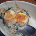 azu211's cooksnap of when they made ゆで玉子とほうれん草のグラタン.