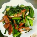umeko0719's cooksnap of when they made ベーコンと葉にんにくの炒め物.