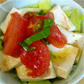KAN37's cooksnap of when they made トマトと豆腐のカプレーゼ風.