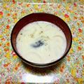 ゆきんこ☆彡's cooksnap of when they made 春のやさしい味♪新玉ねぎの豆乳味噌汁.