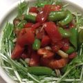 sakuyue's cooksnap of when they made トマトとシメジのまぜまぜサラダ.
