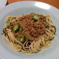 お肉大好きさん's cooksnap of when they made 塩昆布de納豆＆オクラのパスタ。.