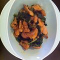 まーーおーー's cooksnap of when they made かなりイケテル☆鶏とほうれん草の甘辛炒め.
