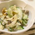 Marrietty's cooksnap of when they made ちくわとしめじのわさびマヨあえ.