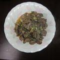goma1966's cooksnap of when they made 砂肝の生姜焼き♪.