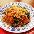 南極はんぞー's cooksnap of when they made ほうれんそうとツナのトマトパスタ☆.