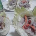 Apple_Home's cooksnap of when they made 豚しゃぶのさっぱりスタミナ焼きサラダ菜カップ.