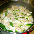 ぐり0710's cooksnap of when they made 簡単！わけぎと豚肉の酒蒸し.