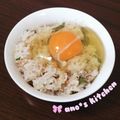 anochi。's cooksnap of when they made しらすと大葉の卵かけごはん.
