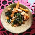 チョコモコモコ's cooksnap of when they made にんじんとわかめのシーチキン炒め.