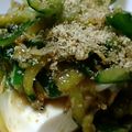 えのっぴ's cooksnap of when they made じゃこときゅうりのゴマ醤油冷奴✦ฺ.