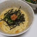 kana▽・x・▽'s cooksnap of when they made かまたま明太子（たらこ）うどん.