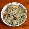 tamny's cooksnap of when they made 鮭フレークときのこの炊き込みご飯.