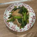 Okecchan's cooksnap of when they made 小松菜とカリカリ油揚げの炒め物♡.