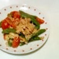 tony0226's cooksnap of when they made スナップエンドウと卵のふんわり炒め.