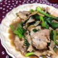 tsumug's cooksnap of when they made 生揚げと豚肉と小松菜のピリ辛炒め.
